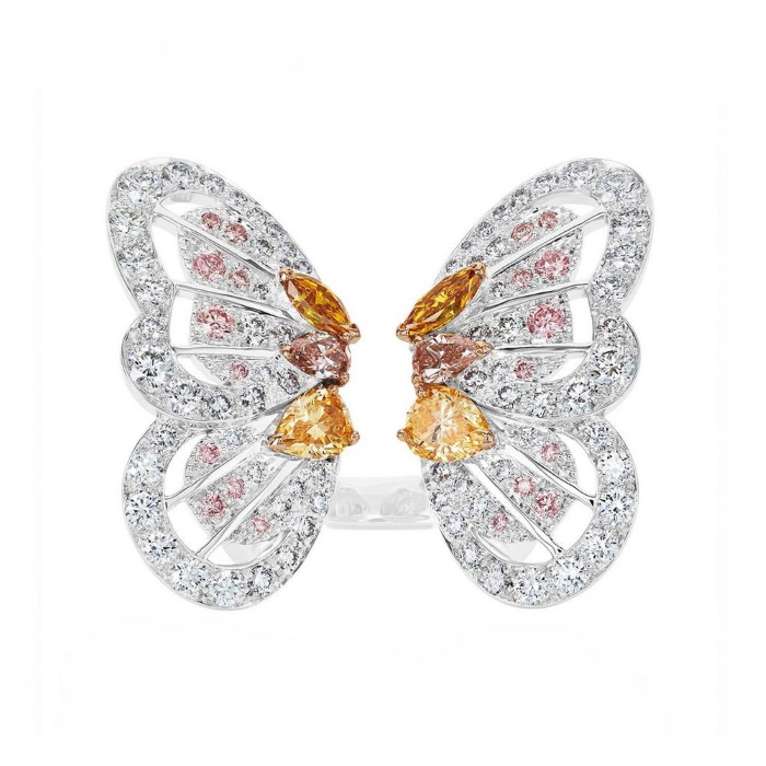 De Beers Monarch Butterfly Ring